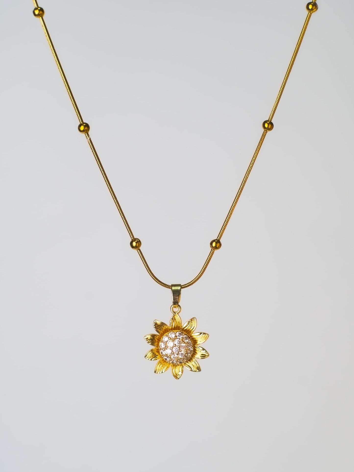 Set Girasol Giratorio Collar + Anillo 🌻