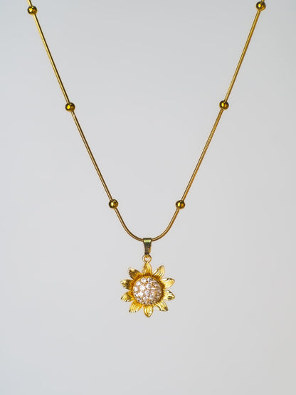 Set Girasol Giratorio Collar + Anillo 🌻