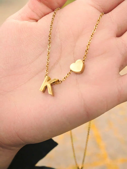 Collar Inicial Corazon ❤️
